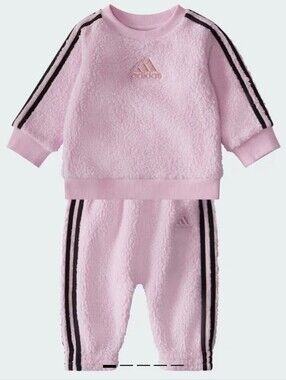Adidas Cozy Purple Pullover And Pant Set Size 6 Months